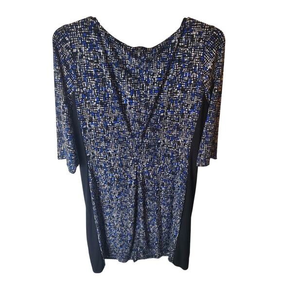 LAUREN Ralph Lauren Black/Black/White Sheath Dress, 20W - Picture 3 of 6